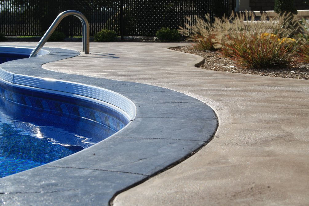 Decorative pool deck