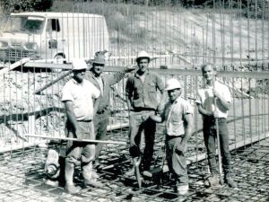 Construction of McCann dam is completed on family owned property.