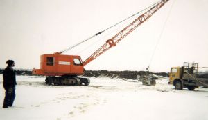First dragline is purchased and primarily operated in McCann Redi-Mix managed pits.